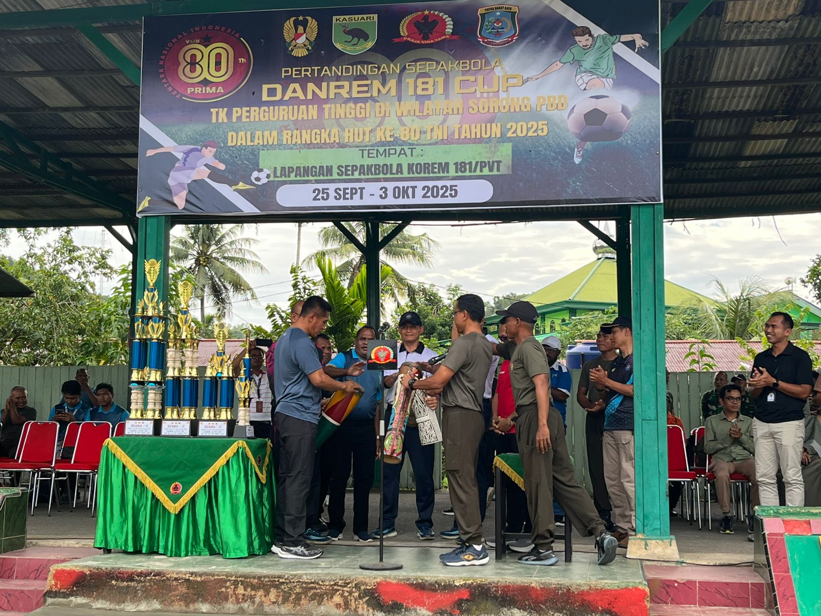 Danrem Cup 2025 Resmi Dibuka: 14 Kampus di Papua Barat Daya Bertanding Rayakan HUT ke-80 TNI