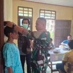 Optimalisasi Pelayanan Kesehatan, TNI Bersama Puskesmas Kombut Lakukan Pusling di Amuan