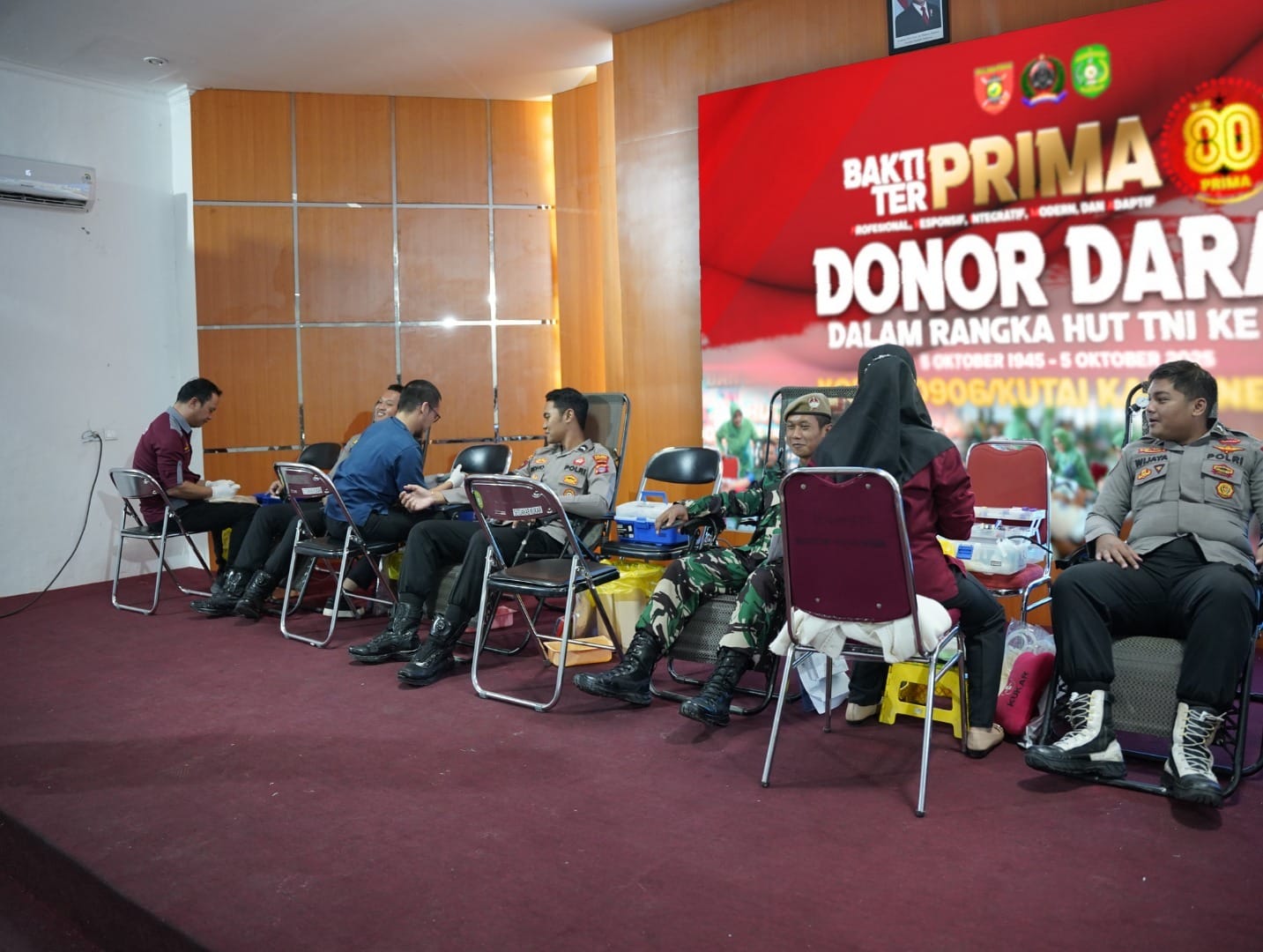 Sambut HUT TNI ke-80, Kodim 0906/Kukar Gelar Bakti Sosial Donor Darah Sambut HUT TNI ke-80, Kodim 0906/Kukar Gelar Bakti Sosial Donor Darah