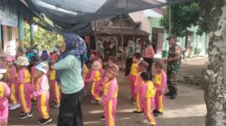 TNI Dan TK Darma Wanita Serang Gelar Edukatif Tanamkan Cinta Tanah Air Sejak Dini