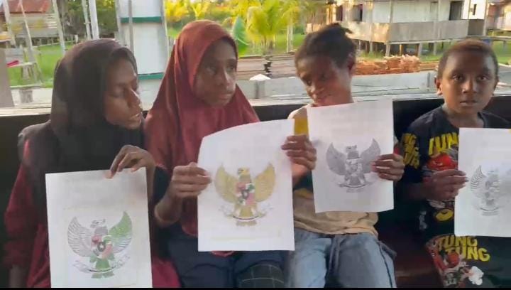 Hari Kesaktian Pancasila, Satgas Yonif 410/Alugoro Gelar Lomba Mewarnai