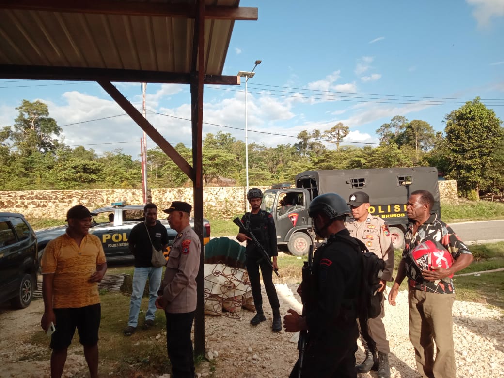 Polres Maybrat Laksanakan Patroli Gabungan Bersama Sat Brimob Guna Mengantisipasi Sitkamtibmas