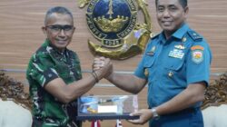 PANGKOARMADA III DIWAKILI KAS KOARMADA III LAKSANAKAN KUNJUNGAN SILATURAHMI KE FORKOPIMDA PBD DAN JAJARAN PASMAR 3