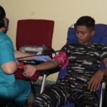 Wujud Kepedulian Sosial, Kodaeral XIV Turut Serta Donor Darah UT Sorong