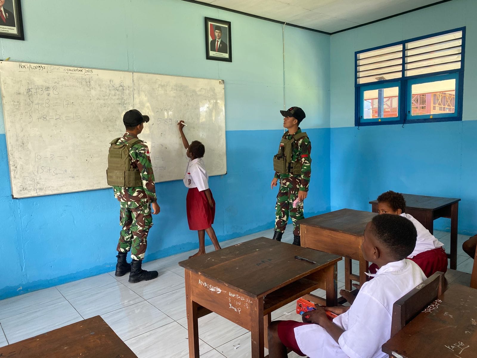 Prajurit Kala Hitam Tanamkan Semangat Belajar di Ujung Negeri