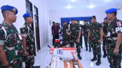 Laksanakan Binpomau, Danpuspomau Tinjau Kesiapan Satpom Lanud Sultan Hasanuddin