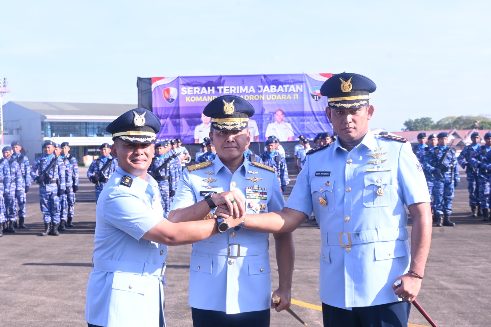 “Kingkong” Resmi Jabat Danskadron Udara 11, Danlanud Sultan Hasanuddin Pimpin Serah Terima Jabatan