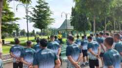 Ukur Kemampuan Fisik Prajurit, Kodim 0808/Blitar Laksanakan Kesegeran Jasmani