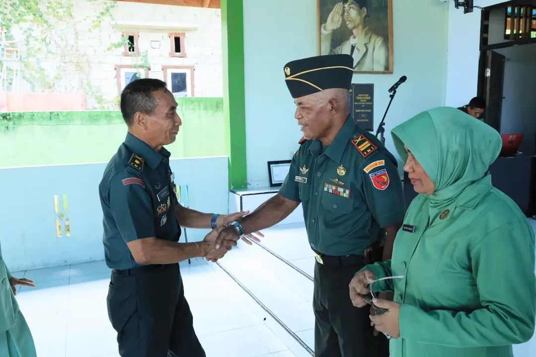 Kodim 1505/Tidore Gelar Acara Purna Bhakti dan Pelepasan Pindah Satuan Personel