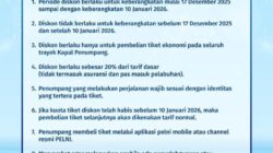 Sambut Libur Nataru 2025 Pemerintah Berikan Diskon Tiket Kapal PELNI ke Semua Rute
