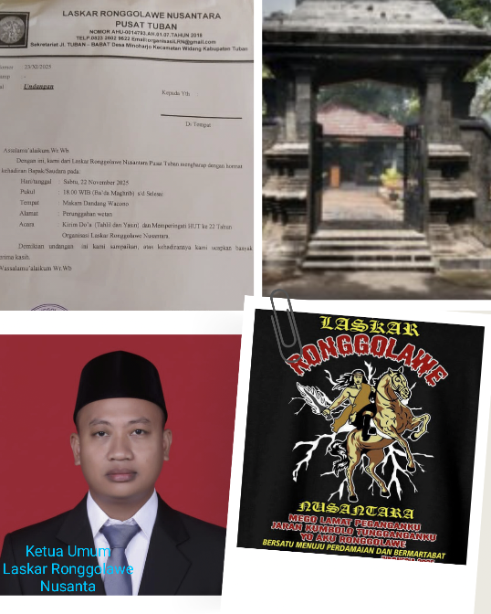 Kebersamaan di HUT ke-22 Laskar Ronggolawe Nusantara, Membangun Tuban dengan Doa
