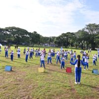 Car Free Day Lanud Sultan Hasanuddin Dimeriahkan Penampilan Drum Band SD Angkasa 1 Mandai