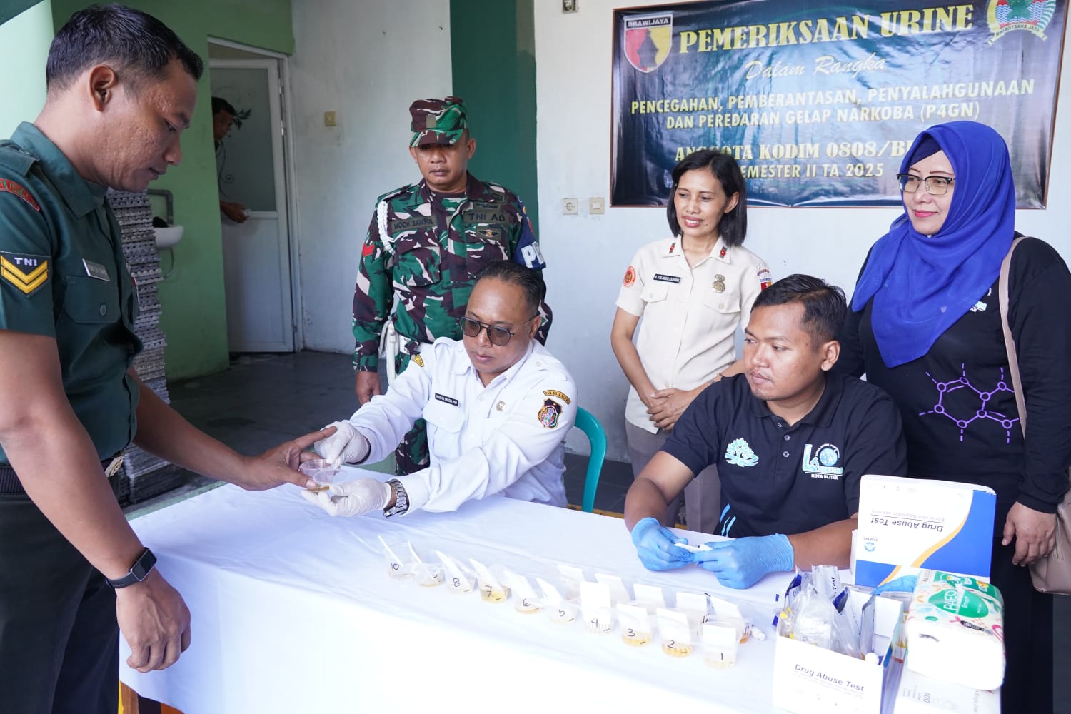 Wujudkan Lingkungan TNI Bersih Narkoba, Kodim 0808/Blitar Laksanakan P4GN