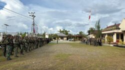 Kodim 1715/Yahukimo bersama Polres dan Jajaran Satgas TNI-Polri melaksanakan Apel dan Patroli Gabungan jelang 1 Desember 2025