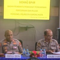 Wakapolresta Sorong Kota Pimpin Sidang BP4R, Tujuh Pasangan Personel Siap Bangun Rumah Tangga Berlandaskan Iman dan Tanggung Jawab