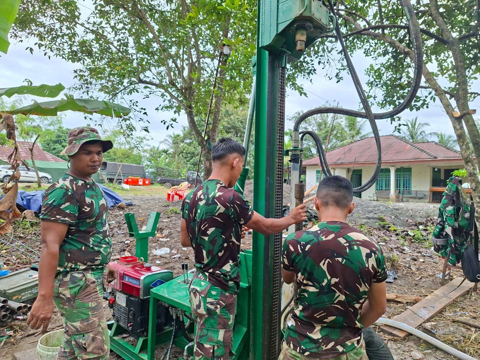 Krisis Air Bersih Pascabanjir, TNI Bangun Sumur Bor di Sejumlah Wilayah Aceh