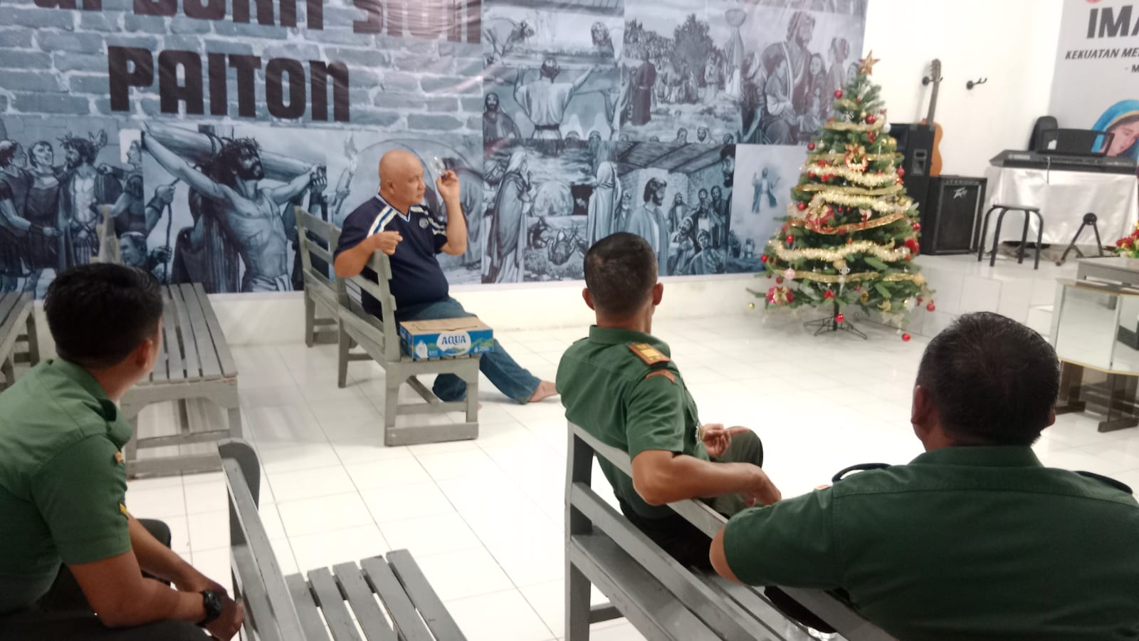 Danramil Paiton Laksanakan Anjangsana dan Komsos di Gereja Bukit Sion