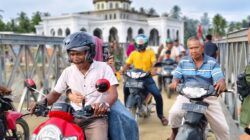 TNI Rampungkan Jembatan Bailey Teupin Mane, Aktivitas Warga Sekitar Kembali Normal