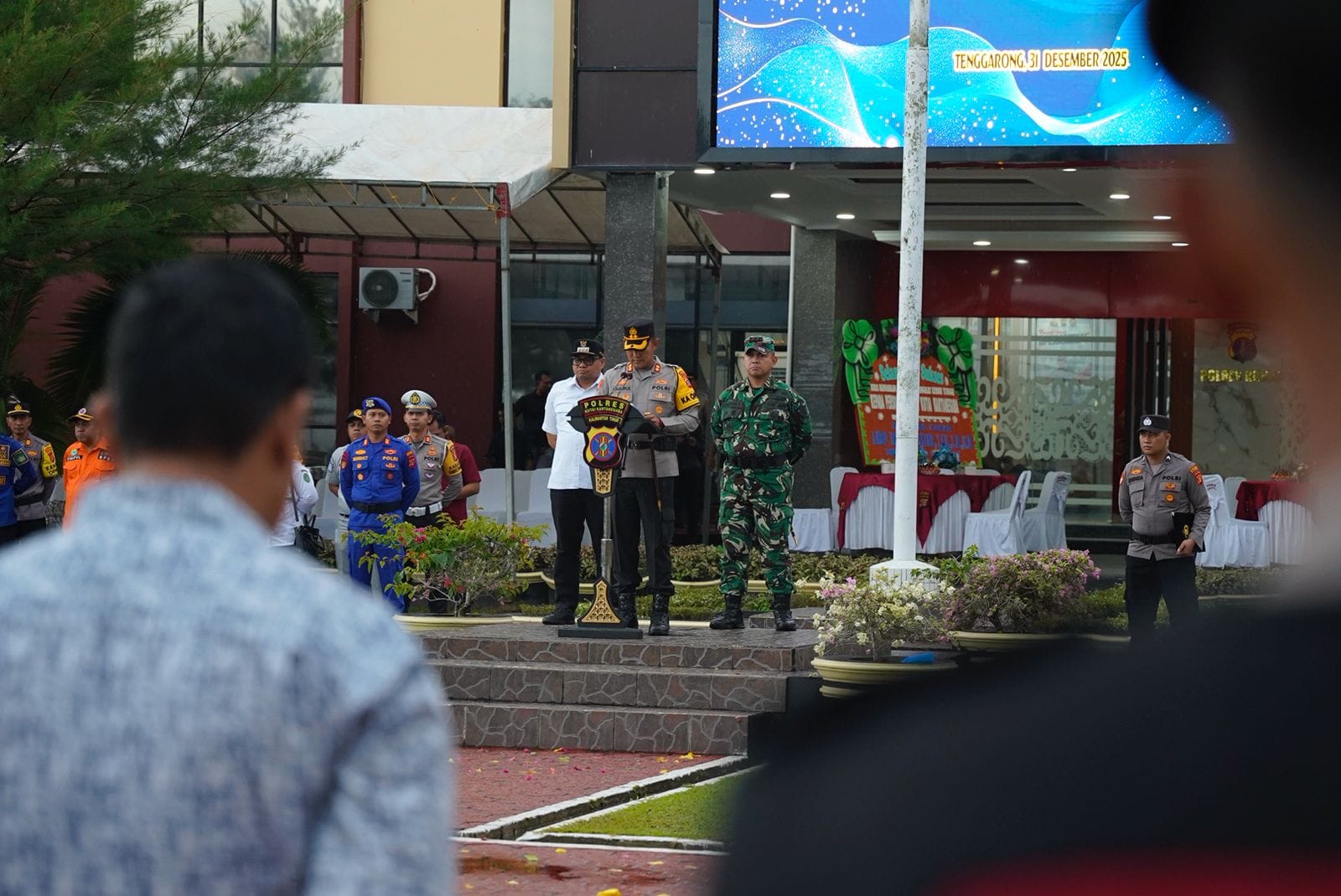 Dandim 0906/Kkr Bersama Forkopimda Gelar Apel Bersama Pastikan Pergantian Tahun Baru Aman