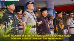 Hadiri Pelantikan Bintara Polri, Dandim 0906/Kkr Harap Tercipta Sinergi TNI-Polri dan Masyarakat