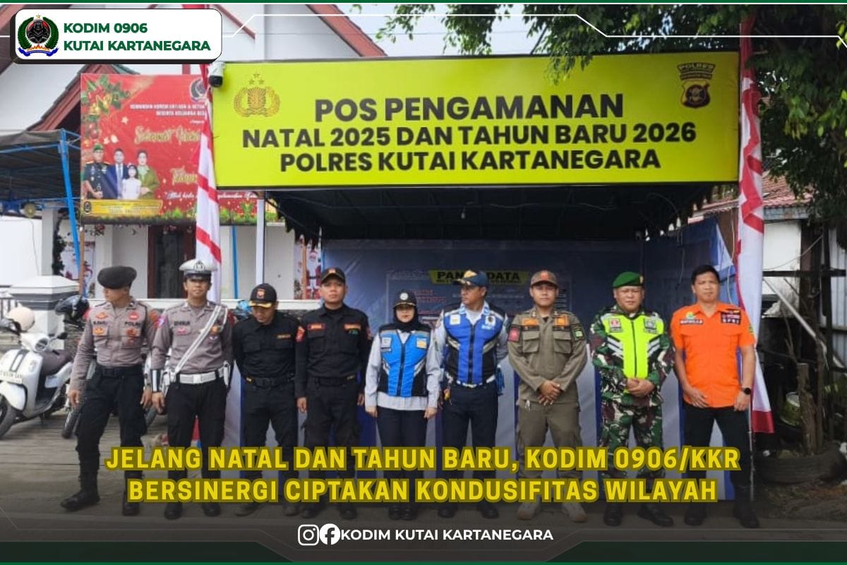 Jelang Natal dan Tahun Baru, Kodim 0906/Kkr Bersinergi Ciptakan Kondusifitas Wilayah