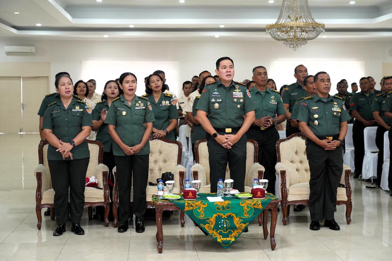 Natal 2025 TNI AD, Gubernur Akmil Ikuti Arahan Kasad Secara Vicon