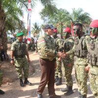 Menteri Pertahanan RI Kunjungi Brigif TP 85/BTC di Kutai Barat