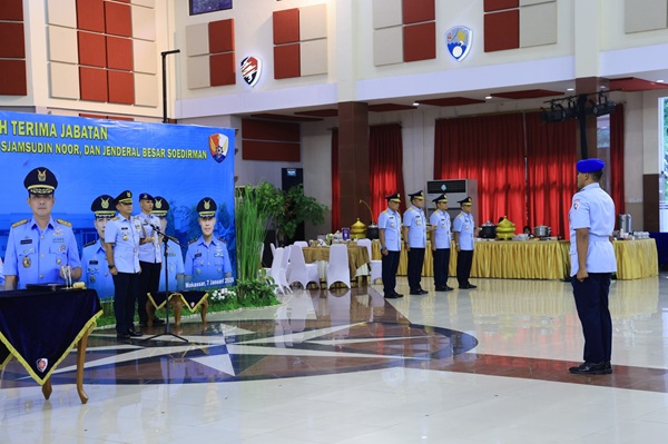 Danlanud Sultan Hasanuddin Hadiri Sertijab Danlanud SRI, Danlanud SAM serta Danlanud JBS