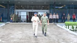 Danlanud Sultan Hasanuddin Sambut dan Hantar Kunjungan Kerja Wamenhan RI di Makassar