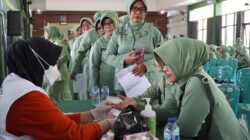 HUT Persit KCK ke- 80, Kodim Bojonegoro Gelar Pemeriksaan EKG dan HPV DNA