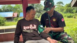 Di Balik Pembangunan, Ada Kepedulian Kesehatan dari Satgas TMMD