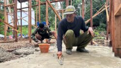 RTLH Masuk Tahap Pengecoran Lantai, Satgas TMMD Ke-127 Kebutan Pekerjaan