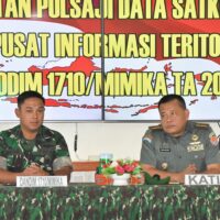 Optimalkan Data Teritorial, Kodim 1710/Mimika Terima Tim Pulsaji Data Satkowil Pusterad