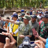 Tinjau Lokasi Terdampak Bencana, Kasum TNI Cek Pembangunan Huntara di Tapanuli Tengah