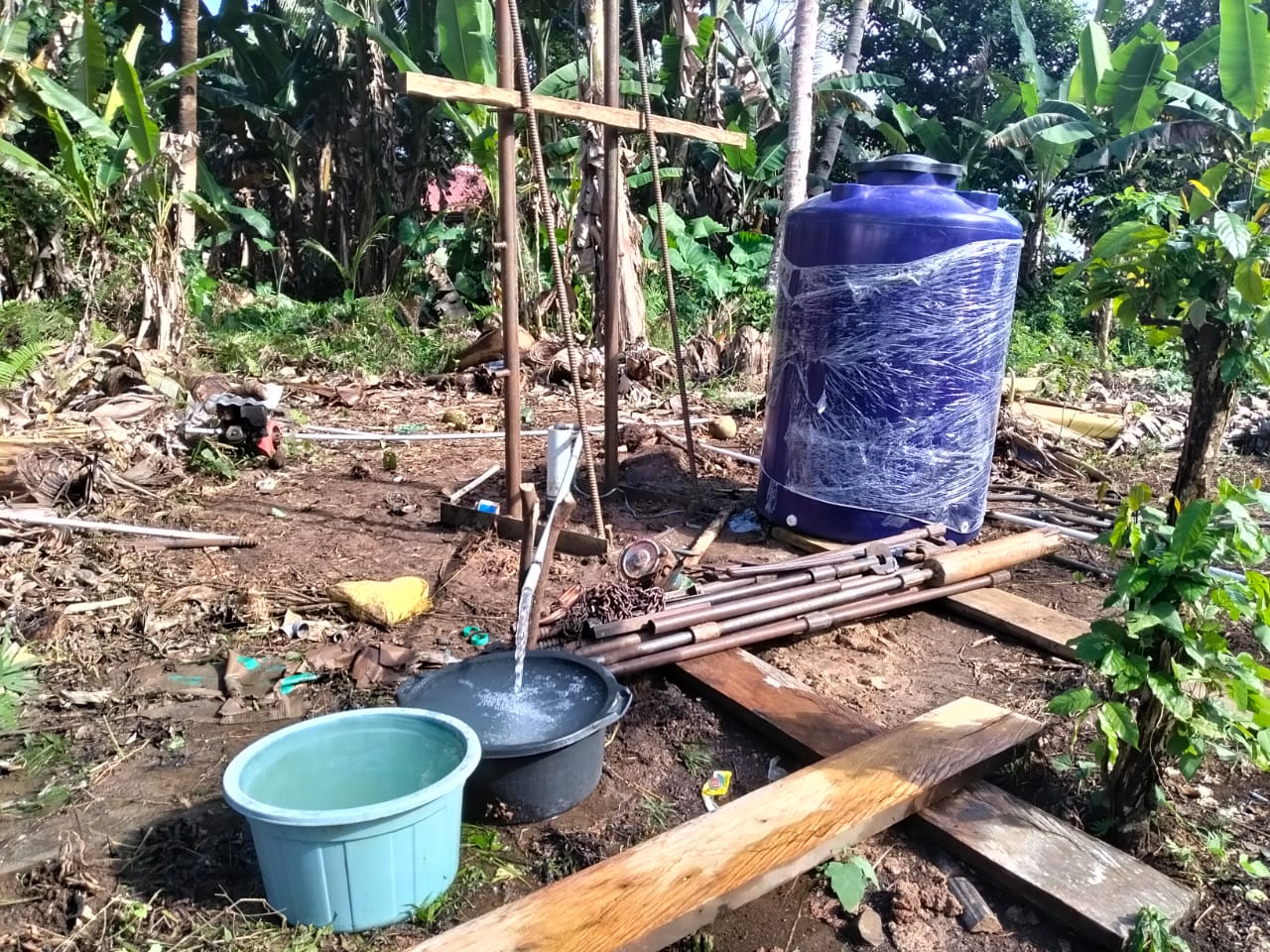 Satgas TMMD Ke-127 Kodim 1514/Morotai Temukan Sumber Air di Desa Falila