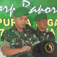 Dandim 1710/Mimika Pimpin Tradisi Korps Pindah Satuan dan Purna Tugas Prajurit