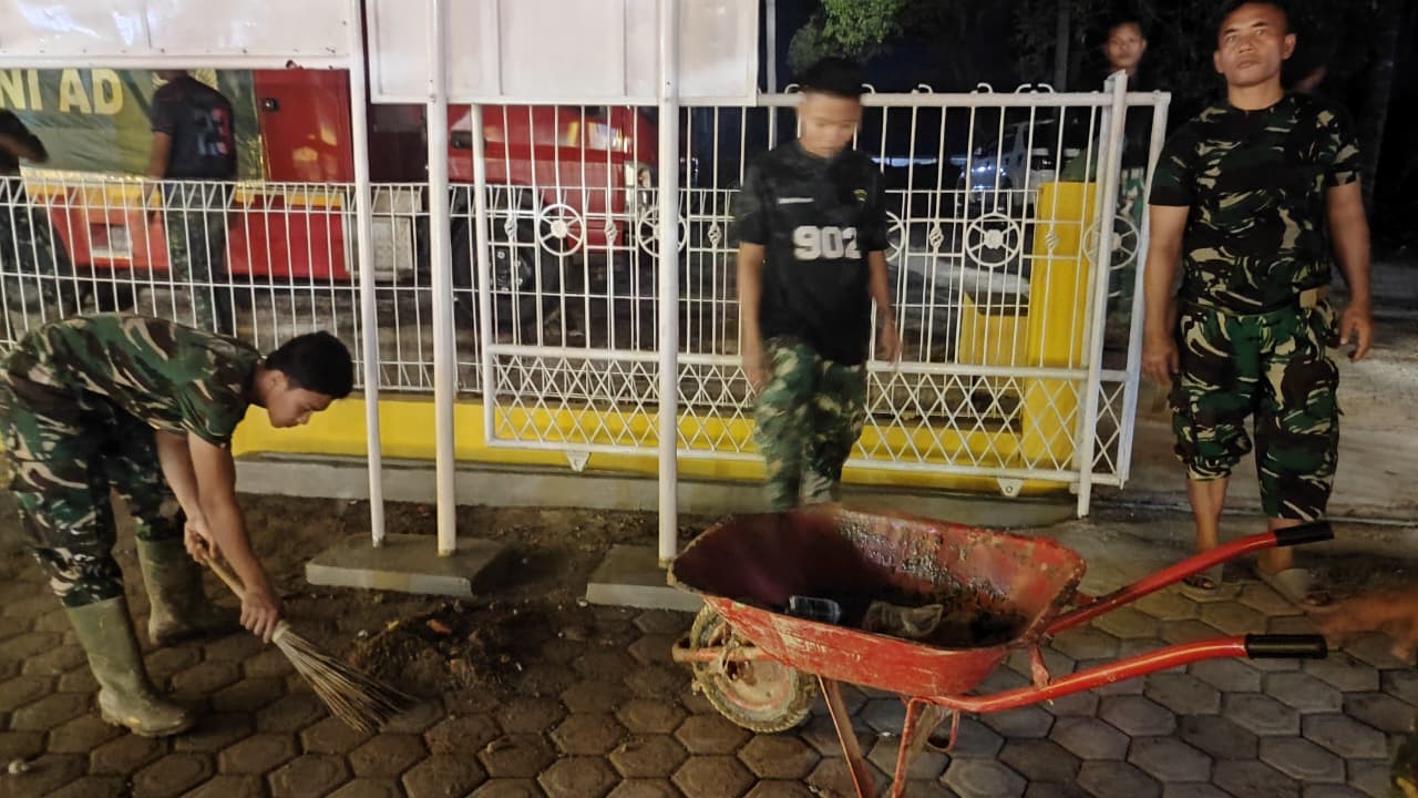 Satgas Gulbencal TNI AD Percepat Rehabilitasi SDN Lhok Medang Ara Aceh Tamiang