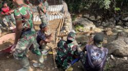 TNI AD Bangun Jembatan Aramco di Lima Puluh Kota, Perkuat Akses dan Ekonomi Warga