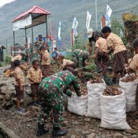 Sabtu Bersih Sekolahku, Kodim 1714/Puncak Jaya