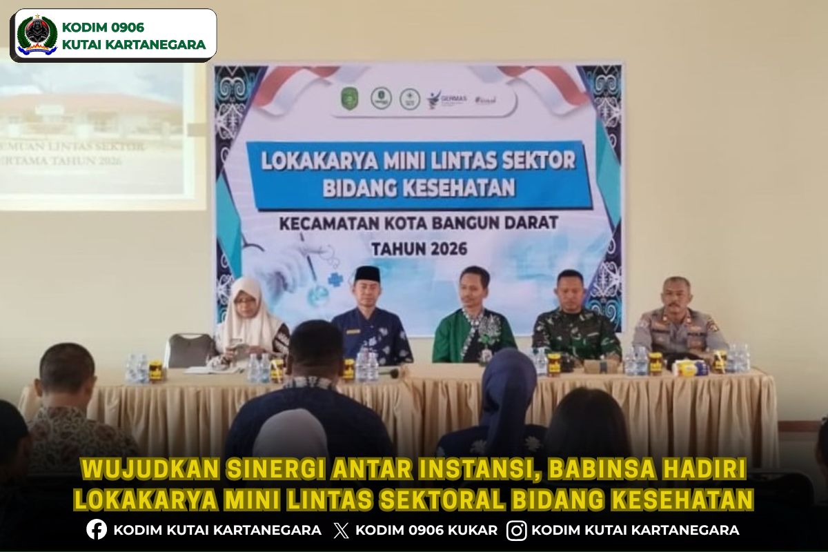 Wujudkan Sinergi Antar Instansi, Babinsa Hadiri Lokakarya Mini Lintas Sektoral Bidang Kesehatan