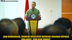 Jam Komandan, Dandim 0906/Kkr Berikan Arahan kepada Prajurit, PNS dan Persit