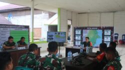 Dansatgas TMMD Wiltas Ke-127 Kodim 0912/Kubar Gelar Evaluasi di Posko Linggang Amer
