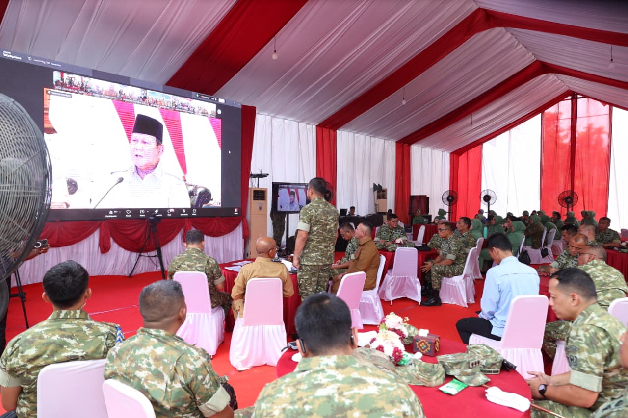 Panglima TNI Dampingi Presiden RI Resmikan 218 Jembatan untuk Perkuat Konektivitas Nasional