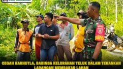 Cegah Karhutla, Babinsa Kelurahan Teluk Dalam Tekankan Larangan Membakar Lahan
