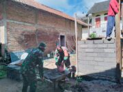 Bangun Sanitasi Babinsa Kerjen Bersama Warga, Wujud Nyata Pencegahan Penyakit