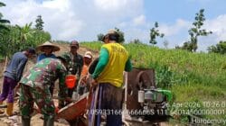 Garap 10 Jembatan Perintis Garuda, Babinsa Kodim Bojonegoro dan Masyarakat Gotong Royong Permudah Konektivitas Wilayah