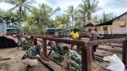 Pembangunan Rumah Terus Digenjot, Satgas TMMD Kodim 1710/Mimika Kejar Target Penyelesaian