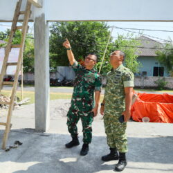 Dandim 1505/Tidore Dampingi Irutben Itdam XV/Pattimura Tinjau Progres Pembangunan KDKMP