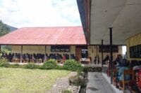 Koramil 1714-01/Ilu Sinergitas dengan Polri dan Pemerintah Daerah dalam Kegiatan TKA serta Bahas Pemeliharaan Aset Sekolah di SMPN 1 Ilu