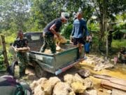 PEMBANGUNAN JEMBATAN KAMPUNG MASDARLING TERUS DIKEBUT